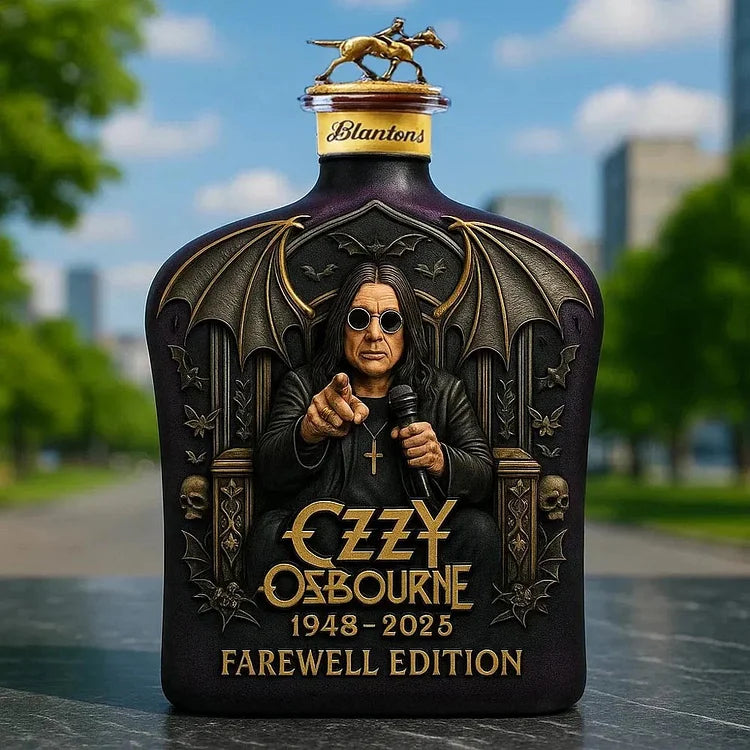 Ozzy Osbourne Whisky Bottle Made with Embossing, Limited Edition - 5