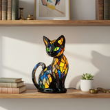 Siamese Cat - Iridescent Elegance Lamp