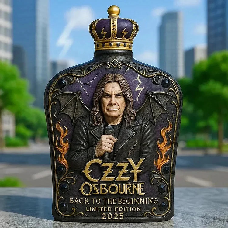Ozzy Osbourne Whisky Bottle Made with Embossing, Limited Edition - 5