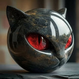 NyxCharm | Mystical Black Cat Head Statue