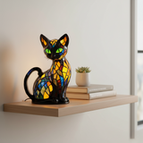Siamese Cat - Iridescent Elegance Lamp