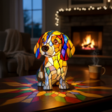 Beagle - Enchanted Stained-Glass Lamp