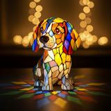 Beagle - Enchanted Stained-Glass Lamp