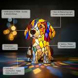 Beagle - Enchanted Stained-Glass Lamp