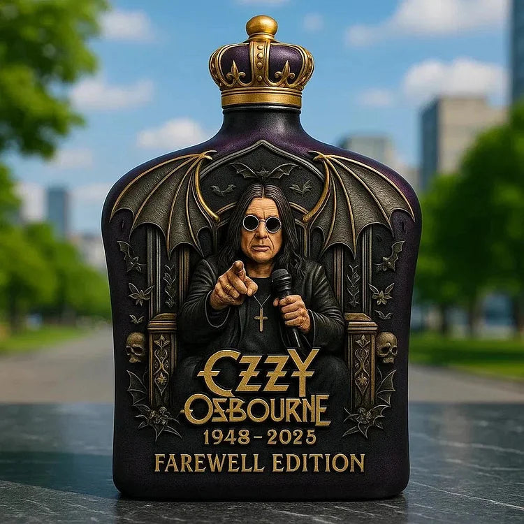 Ozzy Osbourne Whisky Bottle Made with Embossing, Limited Edition - 5