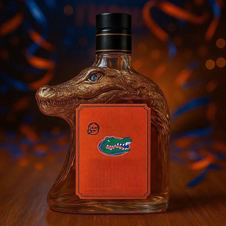Crocodile Shaped Whiskey Decanter