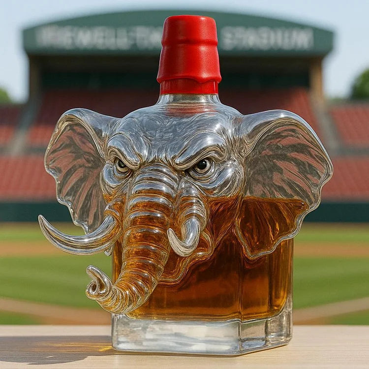 Elephant Crown Royal whisky bottle