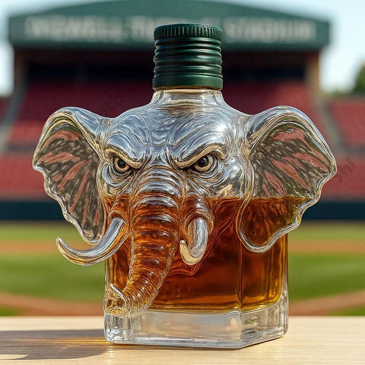 Elephant Crown Royal whisky bottle