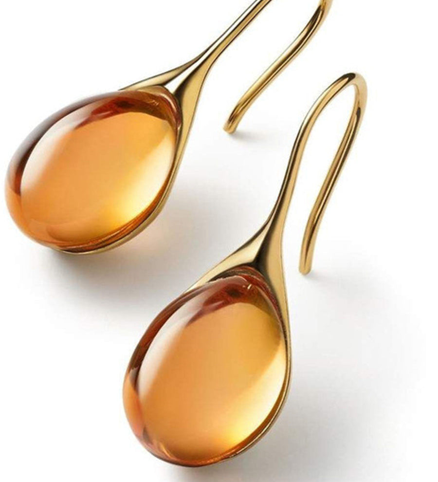 Gold and silver crystal earrings