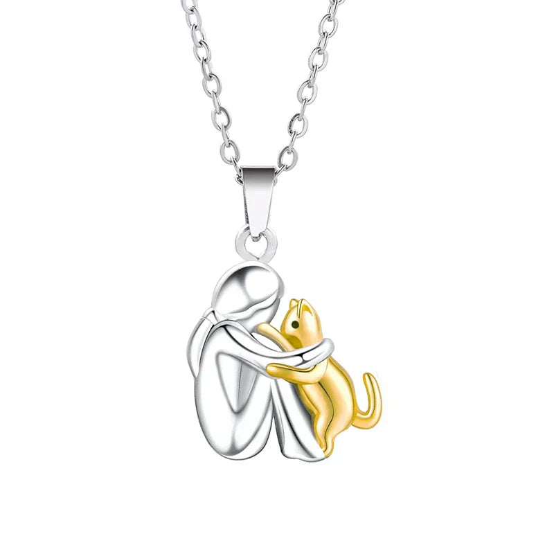 Marie | Cat Hug Necklace