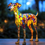 Greyhound - Tinted glass lamp