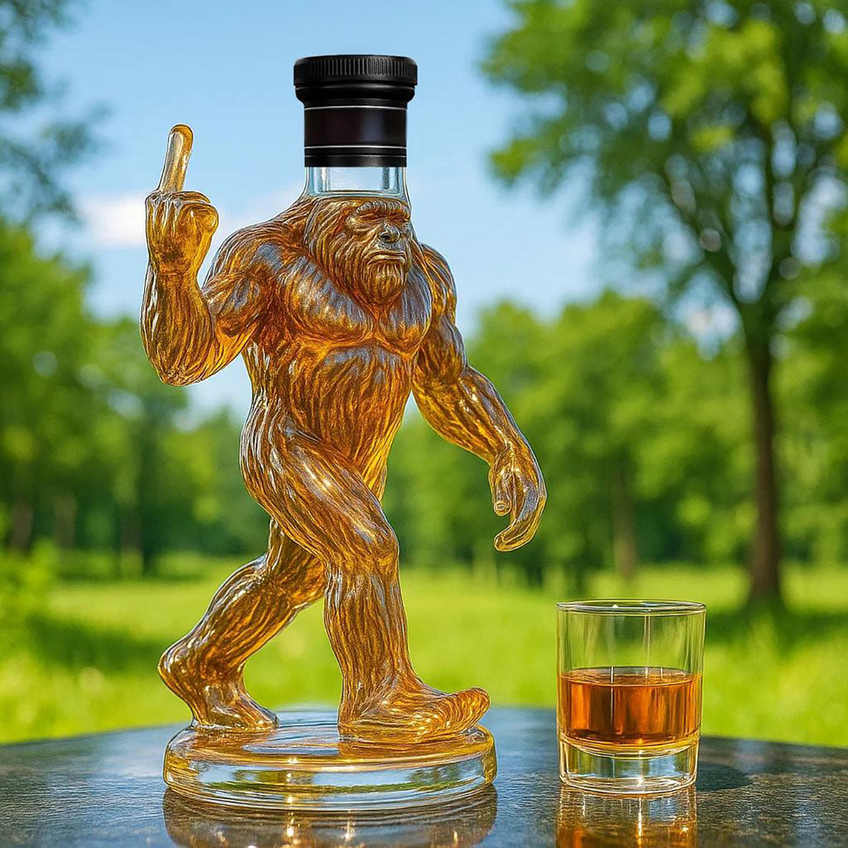 Bigfoot | Funny Bigfoot whisky bottle