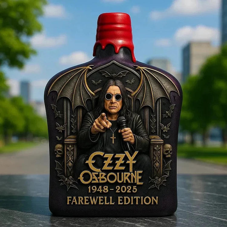Ozzy Osbourne Whisky Bottle Made with Embossing, Limited Edition - 5