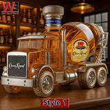 Cement mixer-shaped whisky bottle