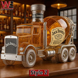 Cement mixer-shaped whisky bottle