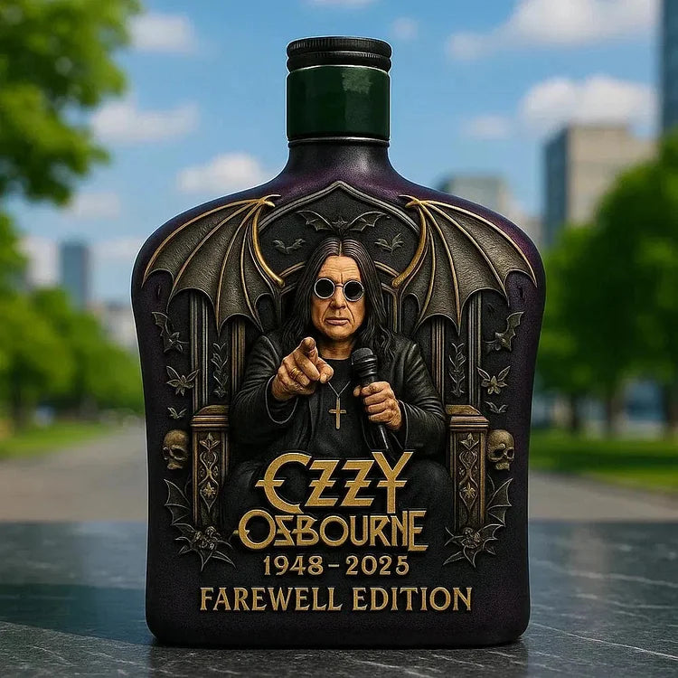 Ozzy Osbourne Whisky Bottle Made with Embossing, Limited Edition - 5