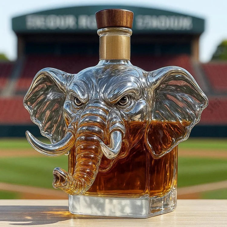 Elephant Crown Royal whisky bottle