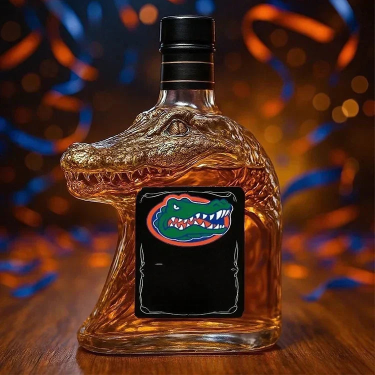 Crocodile Shaped Whiskey Decanter