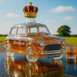 Retro whiskey bottle in the shape of a car
